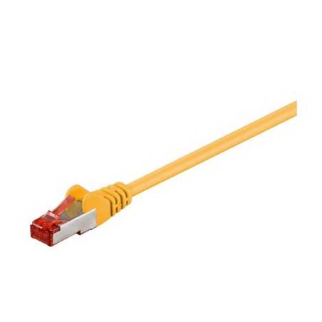 Goobay CAT 6 S/FTP CU 5m Yellow - High-Speed Networking Cable for Reliable Connections